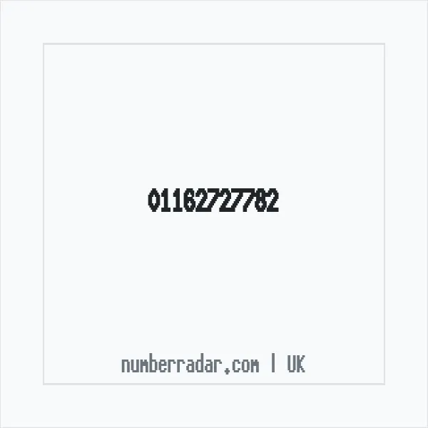 Reverse number check for +44 116 272 7782 — who called me?