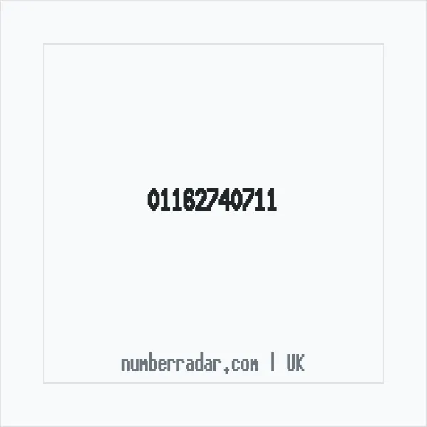 Reverse number check for +44 116 274 0711 — who called me?
