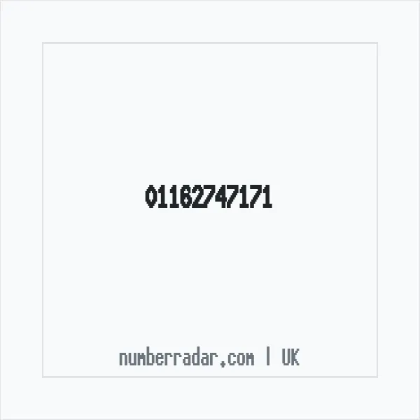 Reverse number check for +44 116 274 7171 — who called me?
