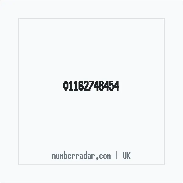 Reverse number check for +44 116 274 8454 — who called me?