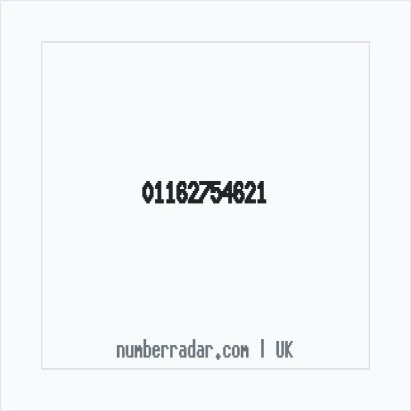 Reverse number check for +44 116 275 4621 — who called me?