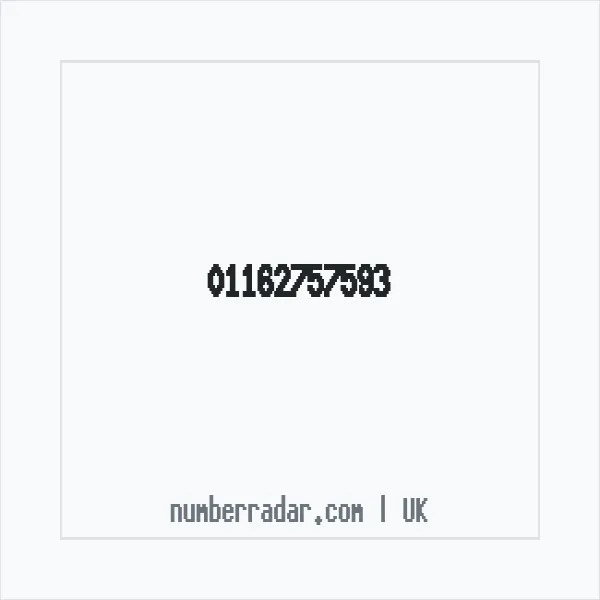 Reverse number check for +44 116 275 7593 — who called me?