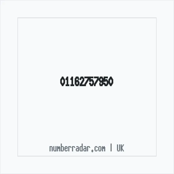 Reverse number check for +44 116 275 7950 — who called me?