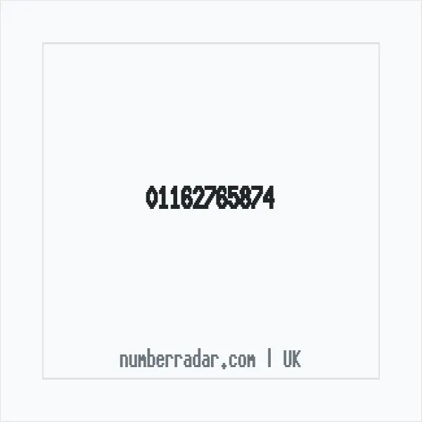 Reverse number check for +44 116 276 5874 — who called me?