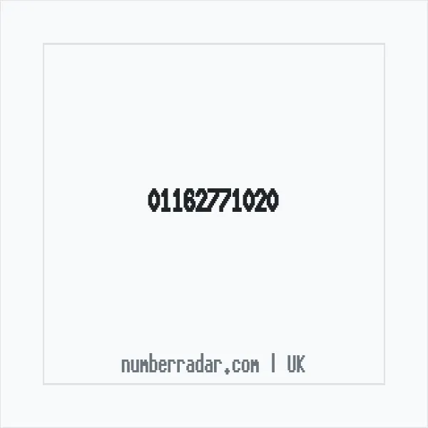 Reverse number check for +44 116 277 1020 — who called me?