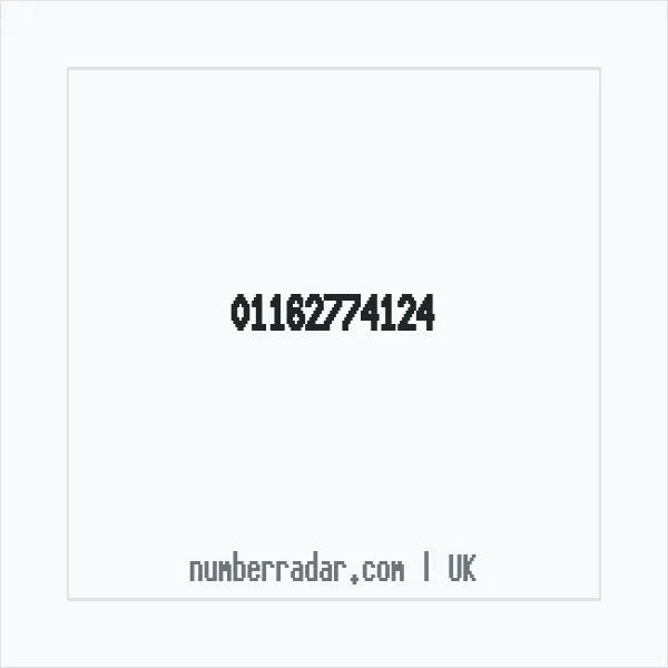 Reverse number check for +44 116 277 4124 — who called me?