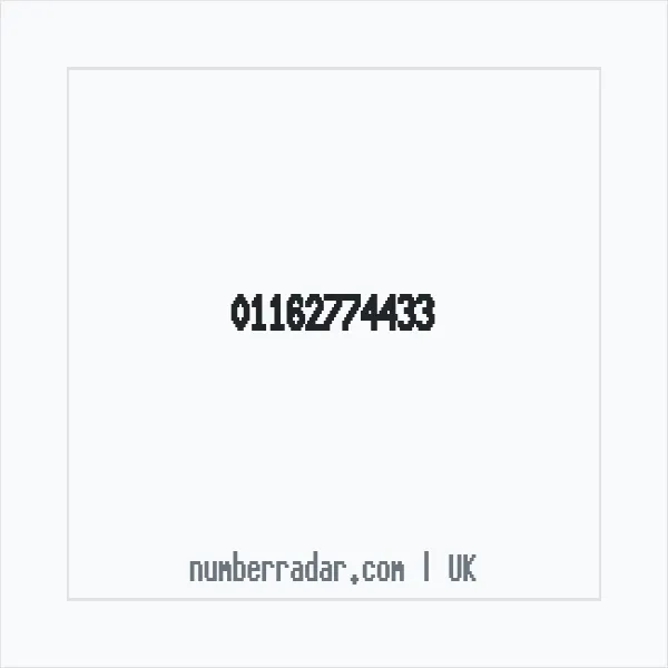 Reverse number check for +44 116 277 4433 — who called me?