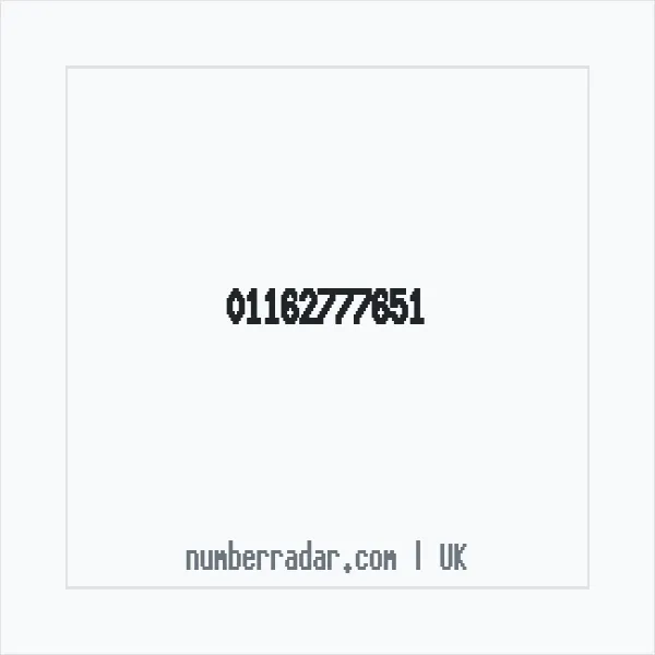 Reverse number check for +44 116 277 7651 — who called me?