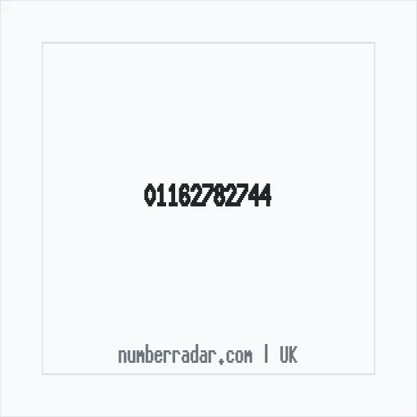 Reverse number check for +44 116 278 2744 — who called me?