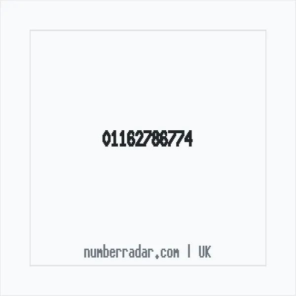 Reverse number check for +44 116 278 6774 — who called me?
