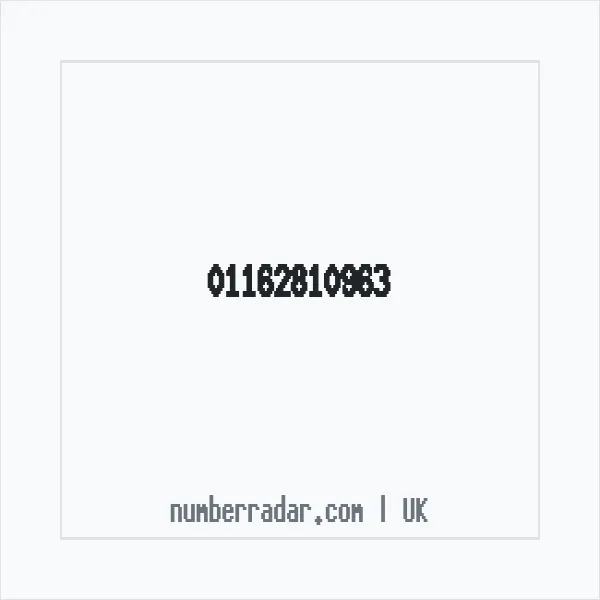 Reverse number check for +44 116 281 0963 — who called me?