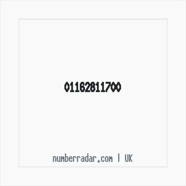 Reverse number check for +44 116 281 1700 — who called me?