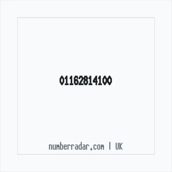Reverse number check for +44 116 281 4100 — who called me?
