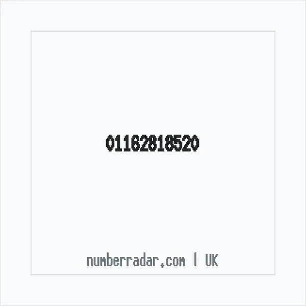 Reverse number check for +44 116 281 8520 — who called me?