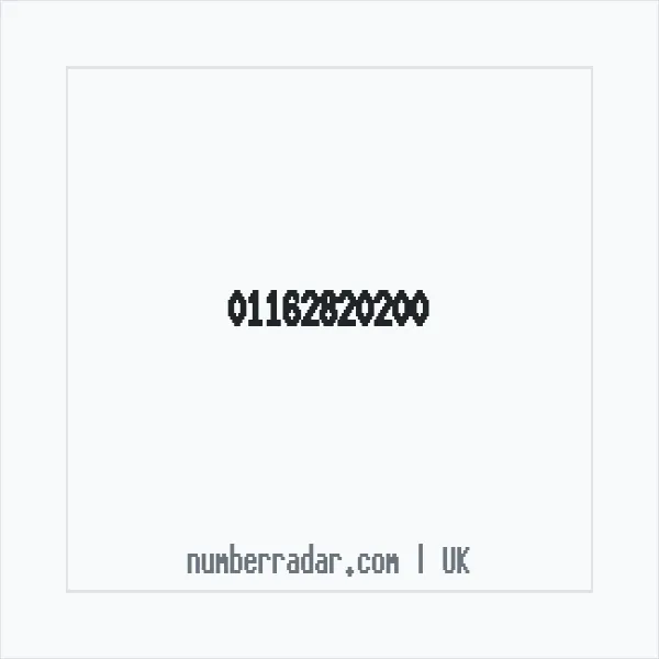 Reverse number check for +44 116 282 0200 — who called me?