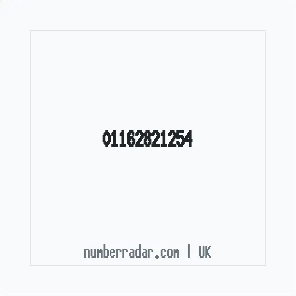 Reverse number check for +44 116 282 1254 — who called me?