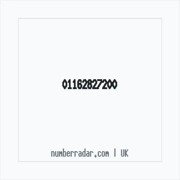 Reverse number check for +44 116 282 7200 — who called me?