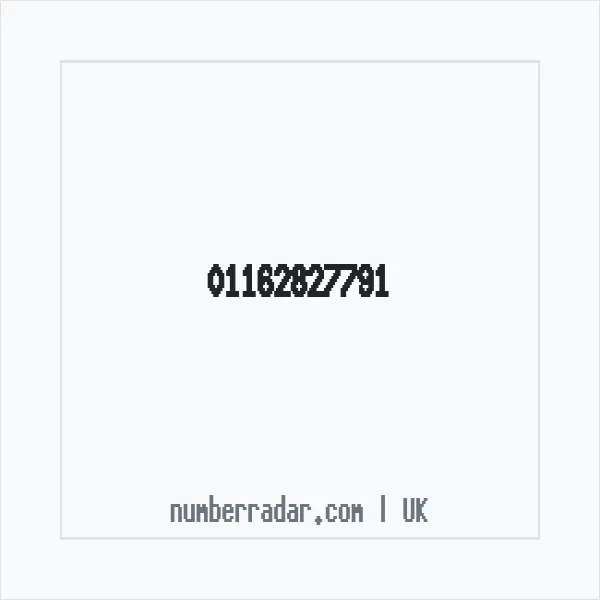 Reverse number check for +44 116 282 7791 — who called me?