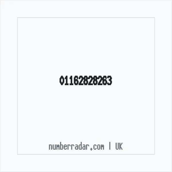 Reverse number check for +44 116 282 8263 — who called me?