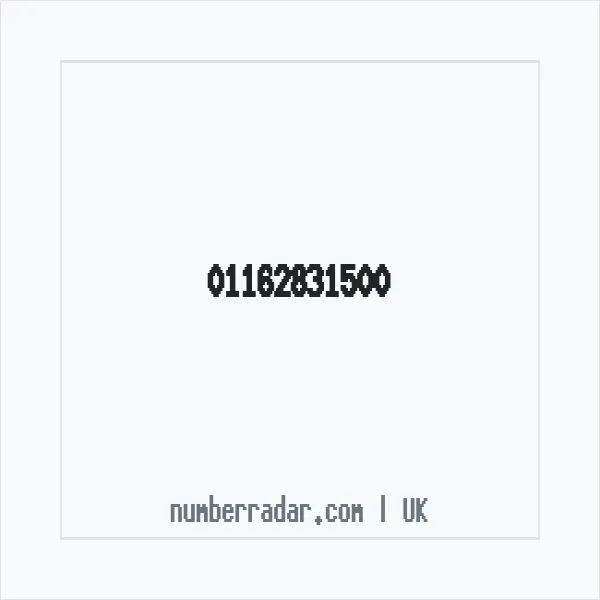 Reverse number check for +44 116 283 1500 — who called me?