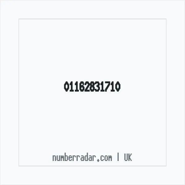 Reverse number check for +44 116 283 1710 — who called me?