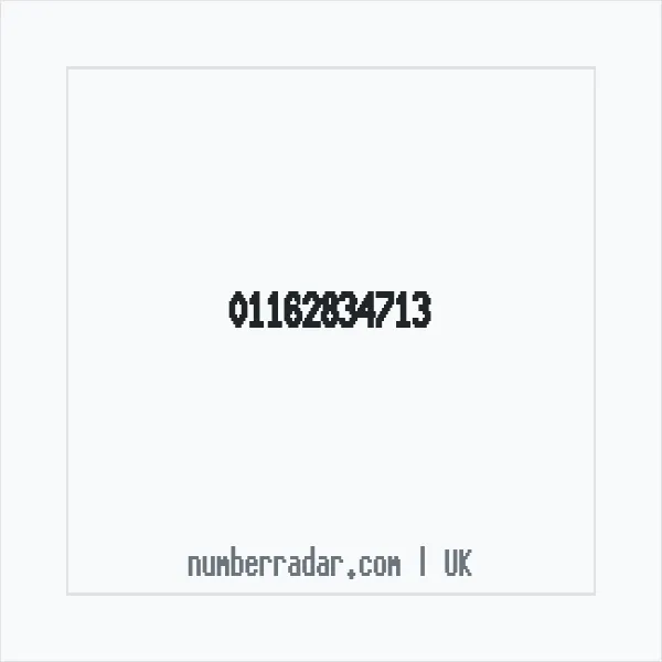Reverse number check for +44 116 283 4713 — who called me?