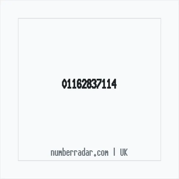 Reverse number check for +44 116 283 7114 — who called me?