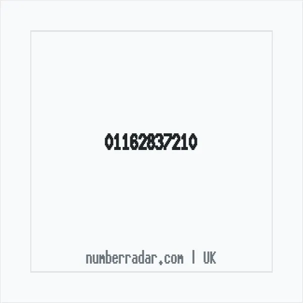 Reverse number check for +44 116 283 7210 — who called me?