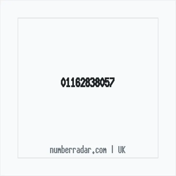 Reverse number check for +44 116 283 8057 — who called me?