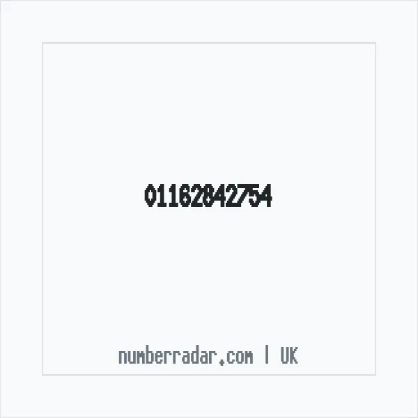 Reverse number check for +44 116 284 2754 — who called me?