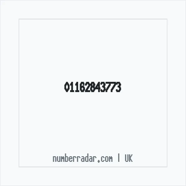 Reverse number check for +44 116 284 3773 — who called me?
