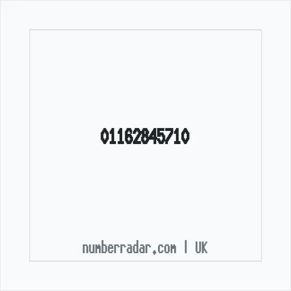 Reverse number check for +44 116 284 5710 — who called me?