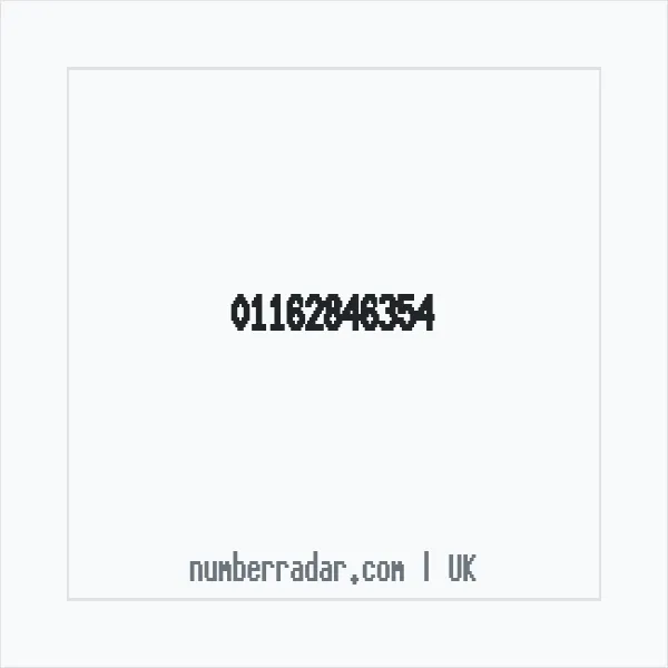 Reverse number check for +44 116 284 6354 — who called me?