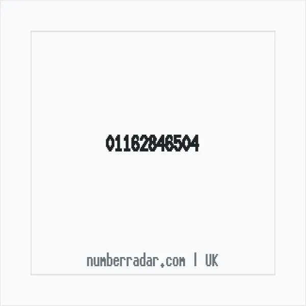 Reverse number check for +44 116 284 6504 — who called me?