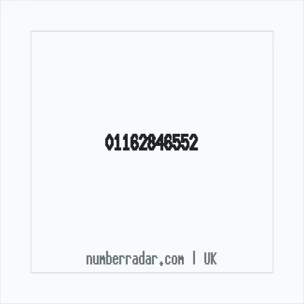 Reverse number check for +44 116 284 6552 — who called me?