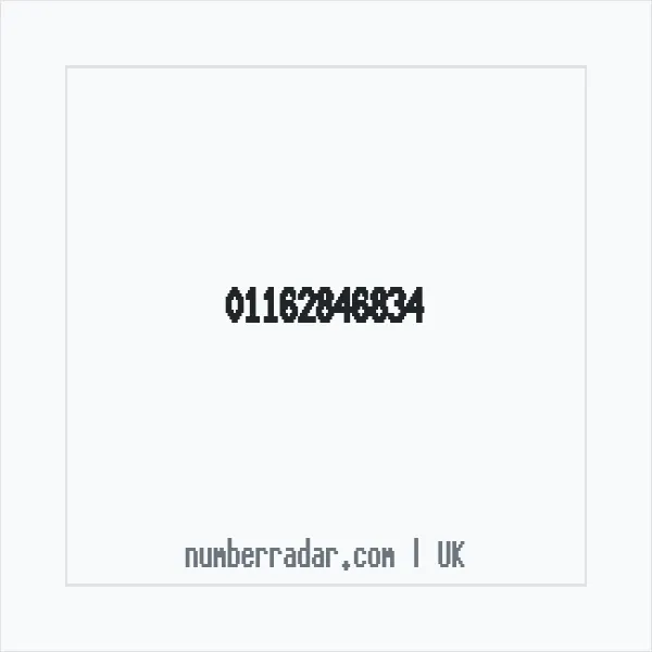 Reverse number check for +44 116 284 6834 — who called me?