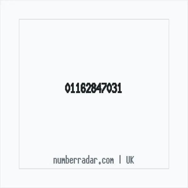 Reverse number check for +44 116 284 7031 — who called me?