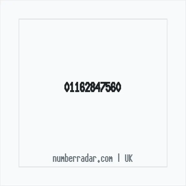 Reverse number check for +44 116 284 7560 — who called me?