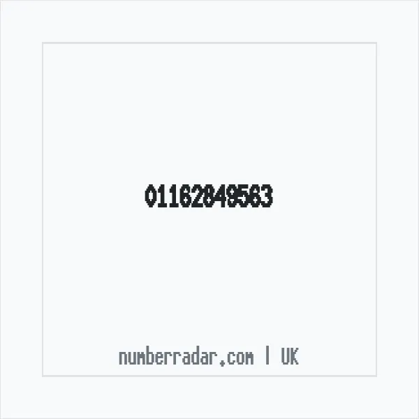 Reverse number check for +44 116 284 9563 — who called me?