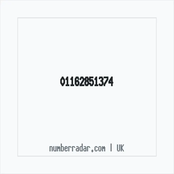 Reverse number check for +44 116 285 1374 — who called me?