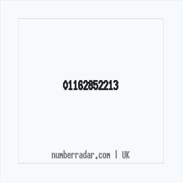 Reverse number check for +44 116 285 2213 — who called me?