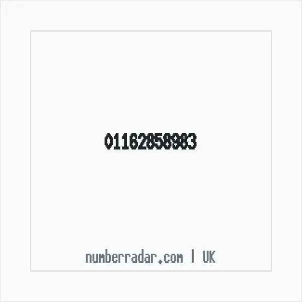 Reverse number check for +44 116 285 8983 — who called me?