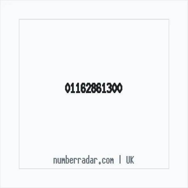 Reverse number check for +44 116 286 1300 — who called me?
