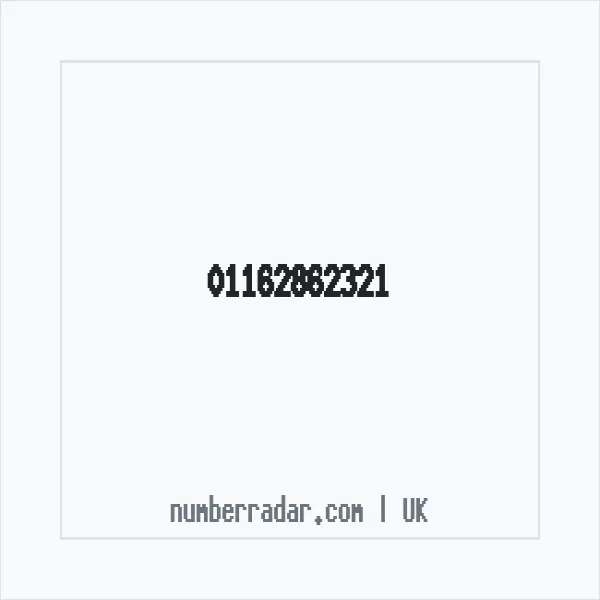 Reverse number check for +44 116 286 2321 — who called me?