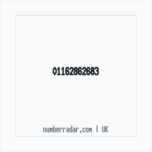 Reverse number check for +44 116 286 2683 — who called me?