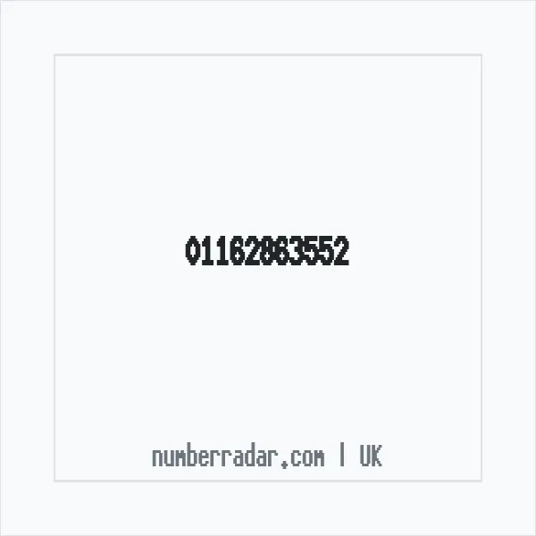 Reverse number check for +44 116 286 3552 — who called me?