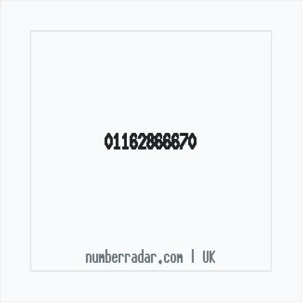 Reverse number check for +44 116 286 6670 — who called me?