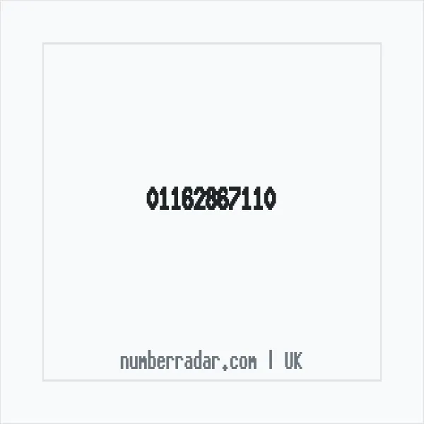 Reverse number check for +44 116 286 7110 — who called me?
