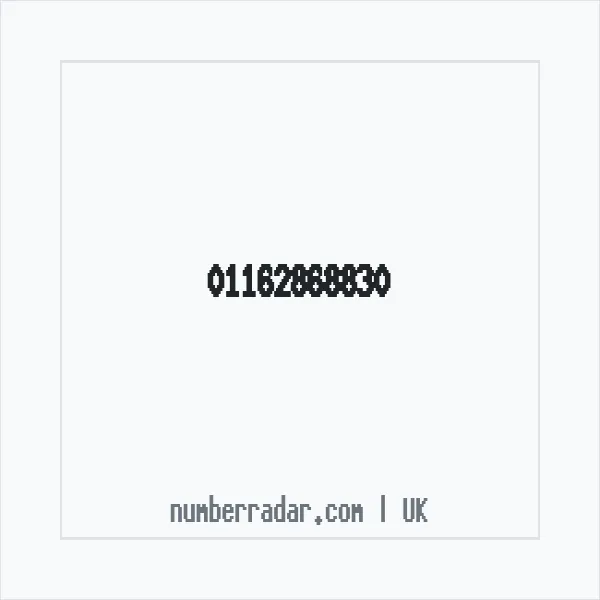Reverse number check for +44 116 286 8830 — who called me?