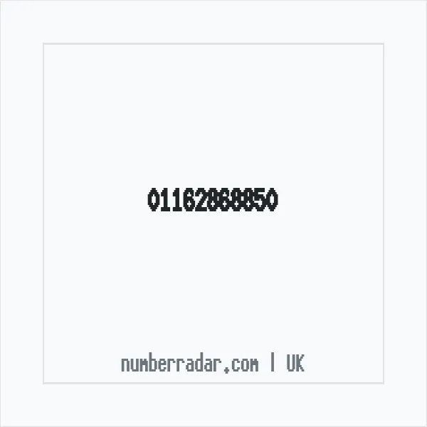 Reverse number check for +44 116 286 8850 — who called me?